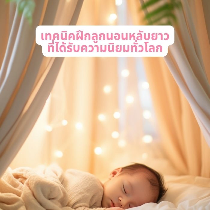 เทคนิคฝึกลูกนอนหลับยาวที่ได้รับความนิยมทั่วโลก